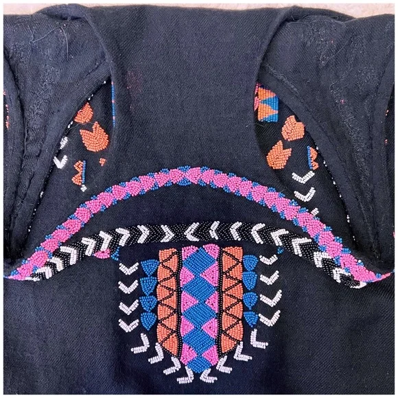 EUC BEAUTIFUL Mara Hoffman Beaded Embellish Racerback Tank Sz Small - A FIND!!! - Picture 8 of 8